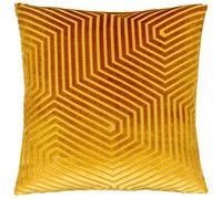 Paoletti Evoke Cushion Cover, Gold, 45 x 45cm