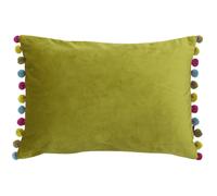 Paoletti Fiesta Rectangle Cushion Cover - Bamboo/Multi - 35 x 50cm - Bamboo/Multi - 100% Polyester