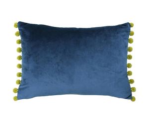 Paoletti Fiesta Rectangle Cushion Cover - Indigo/Olive - 35 x 50cm - Indigo/Olive - 100% Polyester