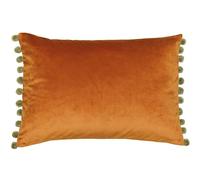 Paoletti Fiesta Rectangle Cushion Cover - Rust/Khaki - 35 x 50cm - Rust/Khaki - 100% Polyester