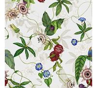 Paoletti Figaro Botanical Printed Wallpaper, White