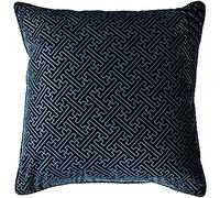Paoletti Florence Cushion Cover, Navy, 55 x 55cm