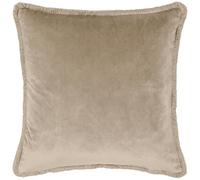 Paoletti Freya Velvet Fringed Feather Filled Cushion