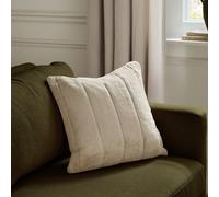 Paoletti Furn Empress Faux Fur Polyester Filled Cushion, Oatmeal, 45 X 45Cm