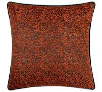 Paoletti Galaxy Chenille Piped Cushion in Orange | Size: 50cm x 50cm