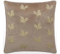 Paoletti Guilded Palms Embroidered Cushion In Light Brown Light Brown 45cm x 45cm