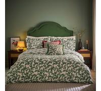 Paoletti Seventy Three Hedera Printed Duvet Set, King, Green