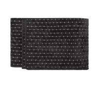 Paoletti Henley Bedspread - Luxury Cross Stitch Cotton Blend Quilted Throw (Black - 235x235cm)