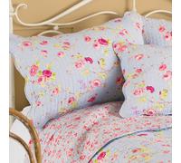 Paoletti Honey Pot Lane Floral Pillow Sham in Blue Paoletti Blue