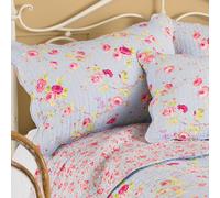 Paoletti Honey Pot Lane Floral Pillow Sham In Blue Blue