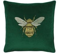 Paoletti Hortus Embroidered Bee Feather Rich Cushion