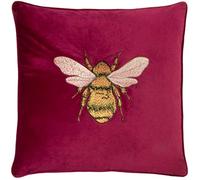 Paoletti Hortus Feather Filled Cushion, Fuschia, 50 x 50cm