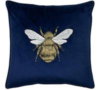 Paoletti Hortus Polyester Filled Cushion, Navy, 50 x 50cm