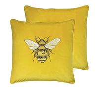 Paoletti Hortus Twin Pack Feather Filled Cushions, Ceylon, 50 x 50cm