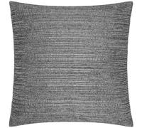 Paoletti Jupiter Chenille Jacquard Cushion Cover - Graphite - Graphite - 50cm x 50cm