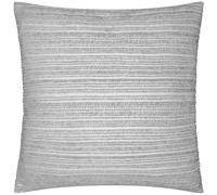 Paoletti Jupiter Chenille Jacquard Cushion Cover - Silver - 50cm x 50cm - Silver - 100% Polyester