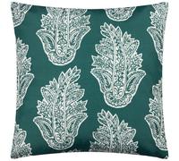 Paoletti Kalindi Paisley Outdoor Cushion Cover,Teal,43 x 43cm