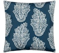 Paoletti Kalindi Paisley Outdoor Cushion Cover - Navy - 43cm x 43cm - Navy - 100% Polyester