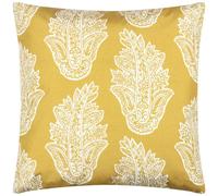 Paoletti Kalindi Paisley Outdoor Cushion Cover - Saffron - 43cm x 43cm - Saffron - 100% Polyester