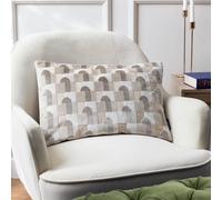 Paoletti Keela Cut Velvet Geometric Polyester Filled Cushion