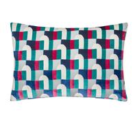 Paoletti Keela Cut Velvet Geometric Polyester Filled Cushion