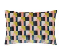 Paoletti Keela Cut Velvet Geometric Polyester Filled Cushion