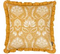 Paoletti Kirkton Floral Pleated 100% Cotton Feather Filled Cushion