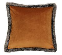 Paoletti Kiruna Faux Fur Velvet Polyester Filled Cushion
