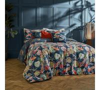 Paoletti Koi Pond 100% Cotton Duvet Cover Set, Midnight