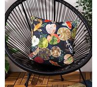 Paoletti Koi Pond Outdoor Cushion Cover, Blue, 43 x 43 cm
