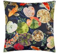 Paoletti Koi Pond Outdoor Cushion Cover - Midnight - 43cm x 43cm - Midnight - 100% Polyester