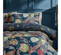 Paoletti Koi Pond Reversible Pillowcase Pair, Midnight, 50 X 75Cm