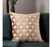 Paoletti Ledbury Velvet Jacquard Polyester Filled Cushion