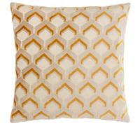 Paoletti Ledbury Jacquard Cushion Cover - Gold - Gold - 45cm x 45cm