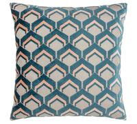 Paoletti Ledbury Jacquard Cushion Cover - Smoke/Rose - Smoke/Rose - 45cm x 45cm