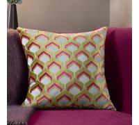 Paoletti Ledbury Velvet Jacquard Feather Rich Filled Cushion