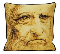 Paoletti Leonardo Self Portrait Printed Piped Cushion Multi