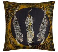 Paoletti Leopardis Trio Printed Outdoor Cushion Cover - Black/Gold - 50x50cm
