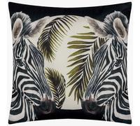 Paoletti Leopardis Zebra Woven Outdoor Cushion Cover - Multicolour - 50x50cm