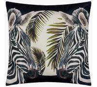 Riva Paoletti Cushion Leopardis Zebra Woven Outdoor Polyester Filled Multicolour 50x50cm