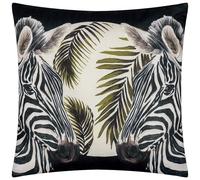 Riva Paoletti Cushion Leopardis Zebra Woven Outdoor Polyester Filled Multicolour 50x50cm