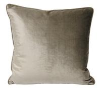 Riva Paoletti Luxe Velvet Cushion Cover - Mink Grey - Soft Velvet Feel Fabric - Reversible - Hidden Zip Closure - Machine Washable - 100% Polyester - 55 x 55cm (22" x 22" inches)