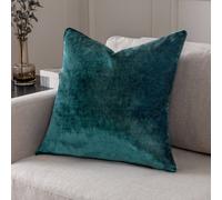 Paoletti Luxe Velvet Piped Polyester Filled Cushion