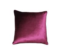 Luxe Velvet Piped Cushion Paoletti Red 55cm x 55cm