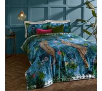 Paoletti Majorelle Exotic Duvet Cover Set In Blue Blue Super King