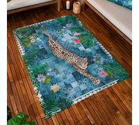 Paoletti Majorelle Printed Indoor/Outdoor Rug