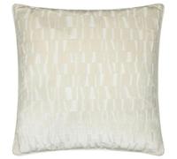Paoletti Manhattan Velvet Cushion Cover - Ivory - 50cm x 50cm - Ivory - 100% Polyester