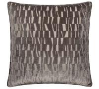 Paoletti Manhattan Velvet Cushion Cover - Mink - 50cm x 50cm - Mink - 100% Polyester