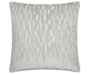 Paoletti Manhattan Velvet Cushion Cover - Silver - 50cm x 50cm - Silver - 100% Polyester