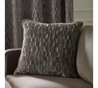 Paoletti Manhattan Velvet Feather Filled Cushion , 50Cm X 50Cm, Mink